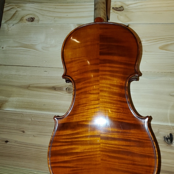 🔥 Violin- pro instrument w/ aged maple & FLAMES🔥 - Picture 5 of 11